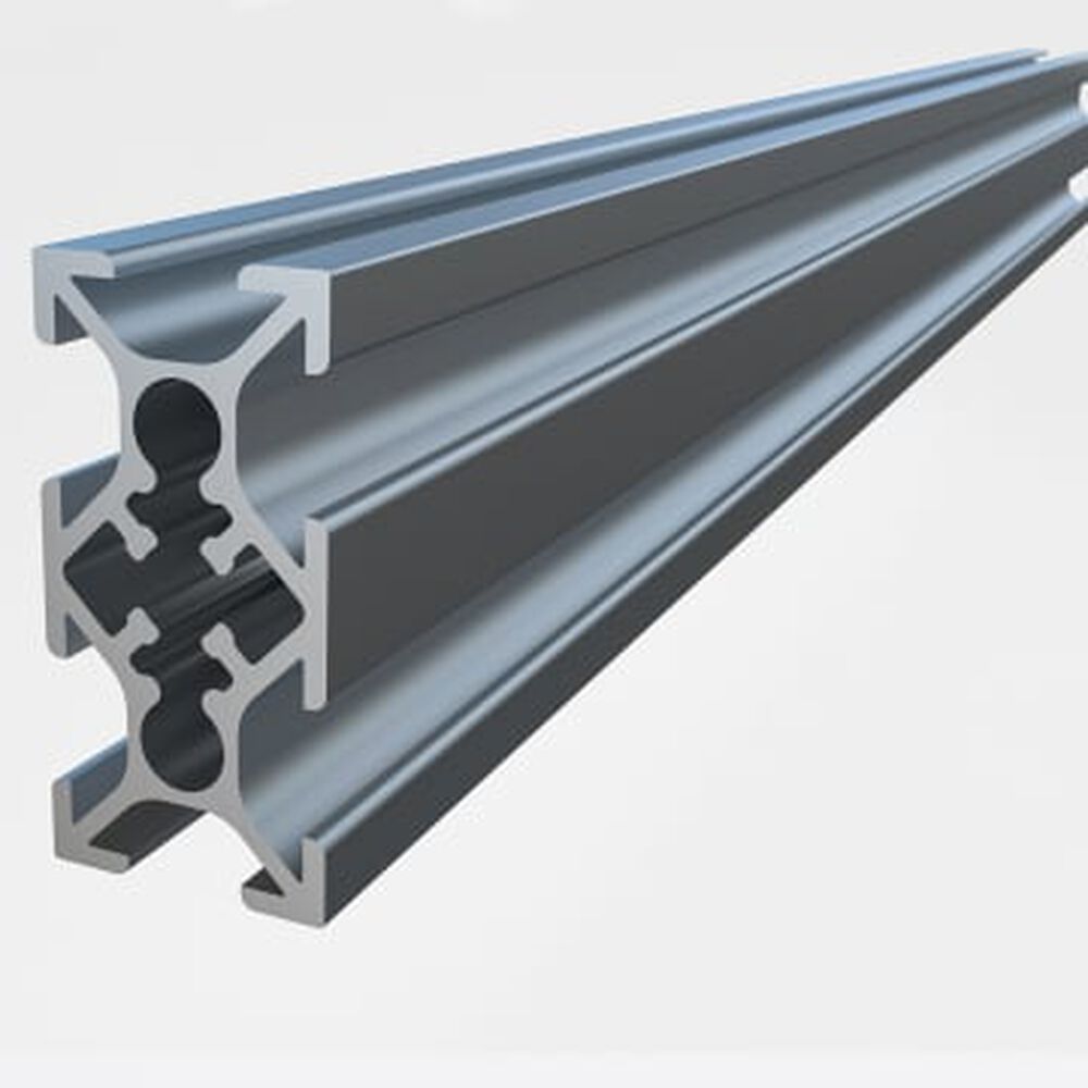 PERFIL  ALUMINIO 20X40X6000MM BASICO 6 CANAIS, , large